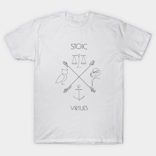 Stoic Cardinal Virtues T-Shirt